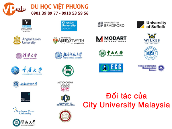 Các đối tác của Trường đại học City University 