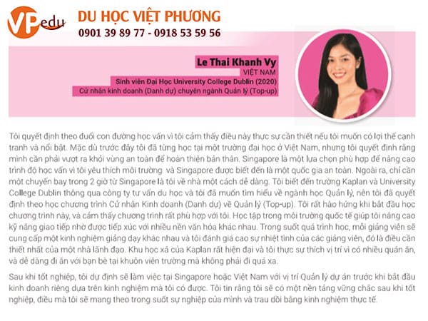 Cảm nhận của Khánh Vy - học sinh của VPEdu