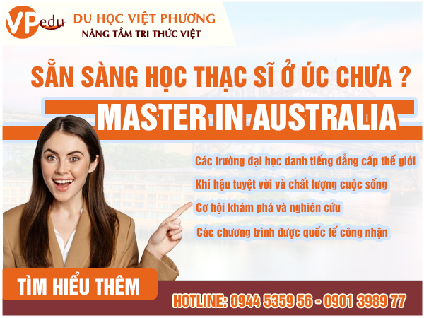 Đi Úc học Thạc sĩ đơn giản