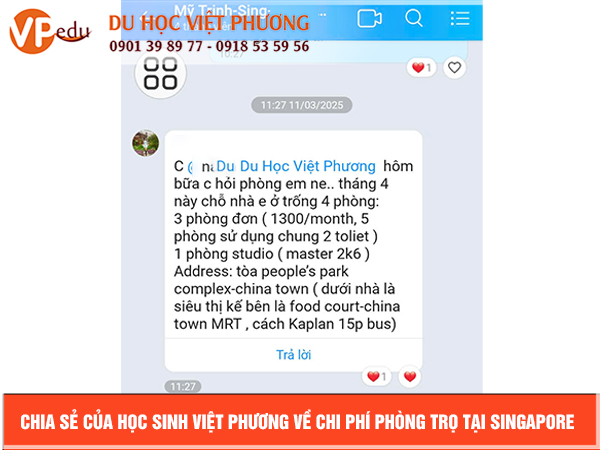 Học sinh của Mocbailinkk.com chia sẻ về chi phí phòng trọ tại Việt Nam