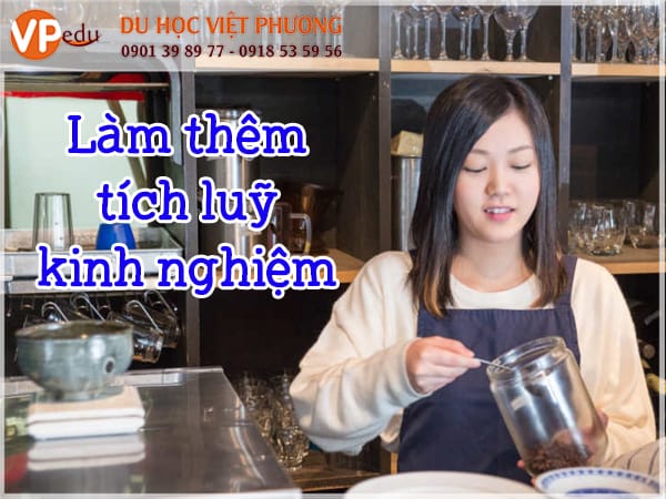 Việc làm thêm khi còn đi học sẽ giúp sinh viên tích luỹ thêm được một số kinh nghiệm và kiến thức thực tế.