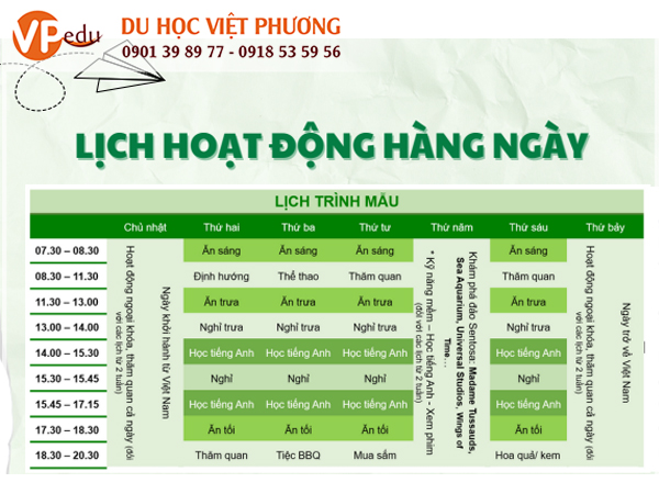 Lịch trình Trại hè Lion Island 2024
