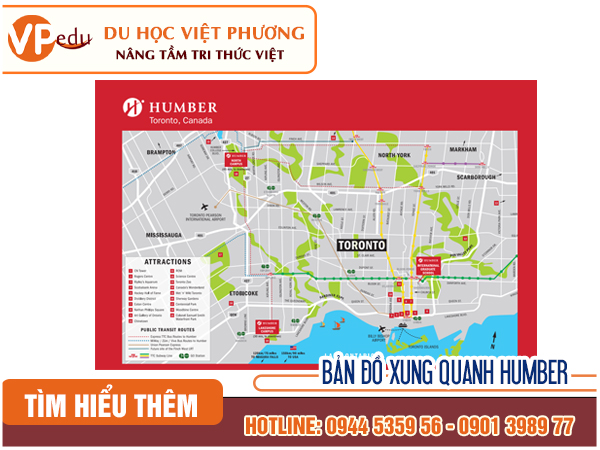 Bản đồ Humber và khu vực xung quanh