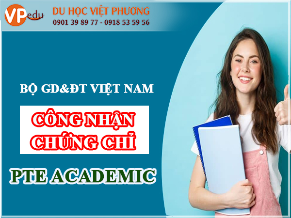 Chứng chỉ PTE được công nhận tại Việt Nam