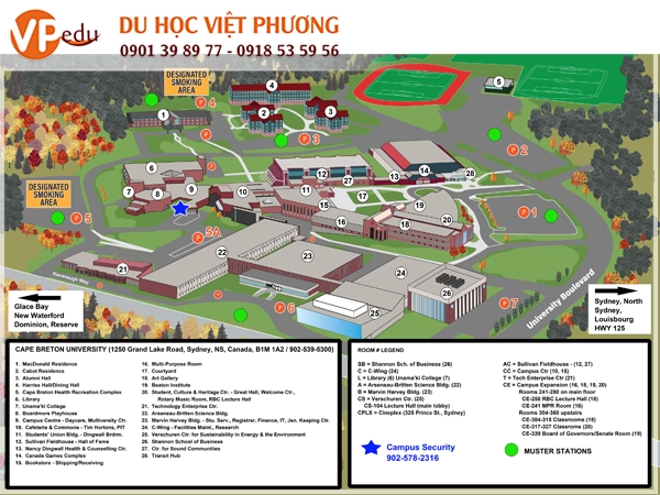 Bản đồ khuôn viên trường