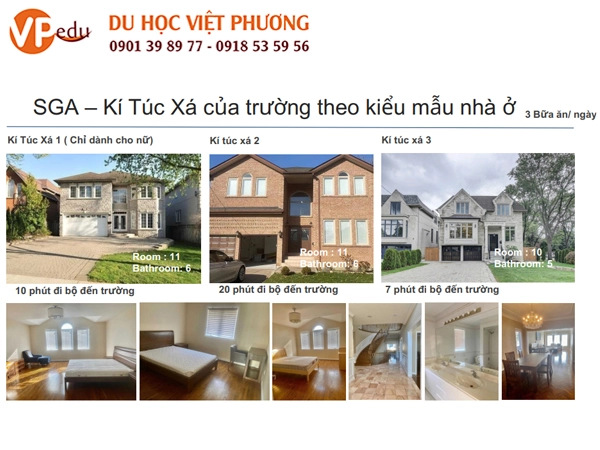 Hình ảnh kí túc xá của trường