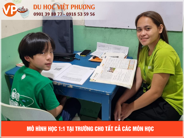 Mô hình học 1 kèm 1 cho tất cả các môn trong chương trình THPT tại Philippines