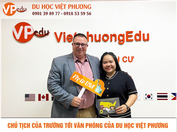 Hiệu trưởng trường ở Mỹ tới thăm và làm việc với Link Nhà Cái Mb66 Cá Cược Uy Tín Nhất 2025