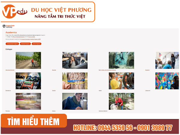 Chương trình đào tạo cho sinh viên tại trường đại học công lập OSU khi Mb66 hiện đang mở được xếp hạng cao nhất Mỹ