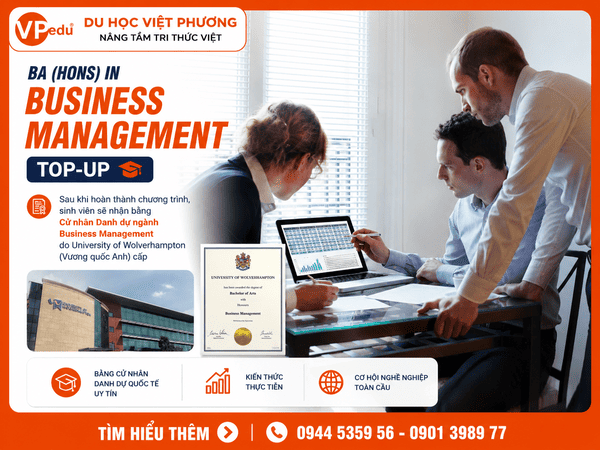 Bachelor of Arts (Hons) in Business Management Top-up