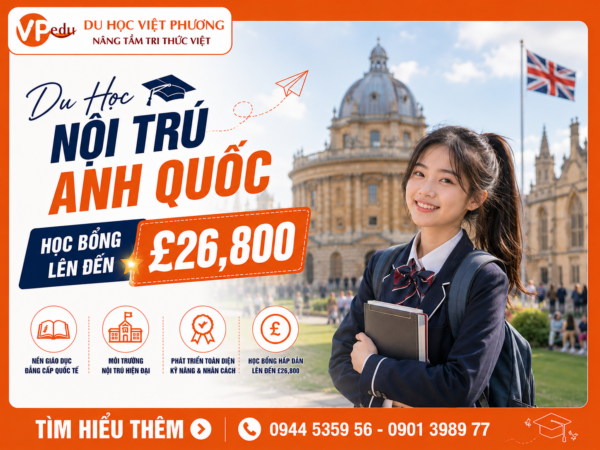 Mocbai10 khuyến mãi Nội Trú Anh Quốc: Học Bổng Lên Đến £26,800