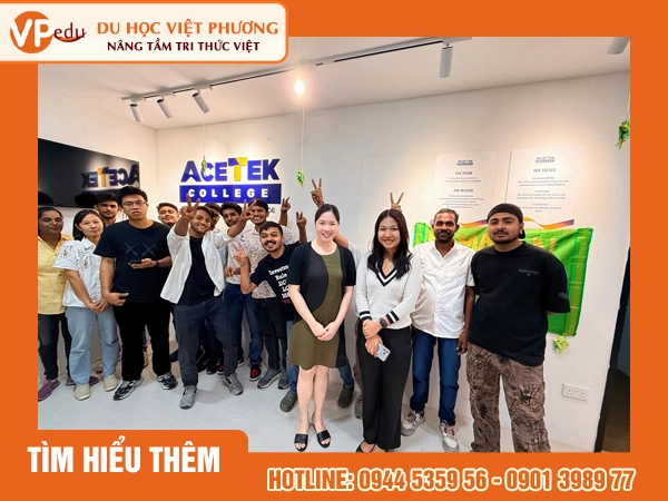 Mb66 không bị chặn AceTek College: Thực tập hưởng lương, không cần IELTS